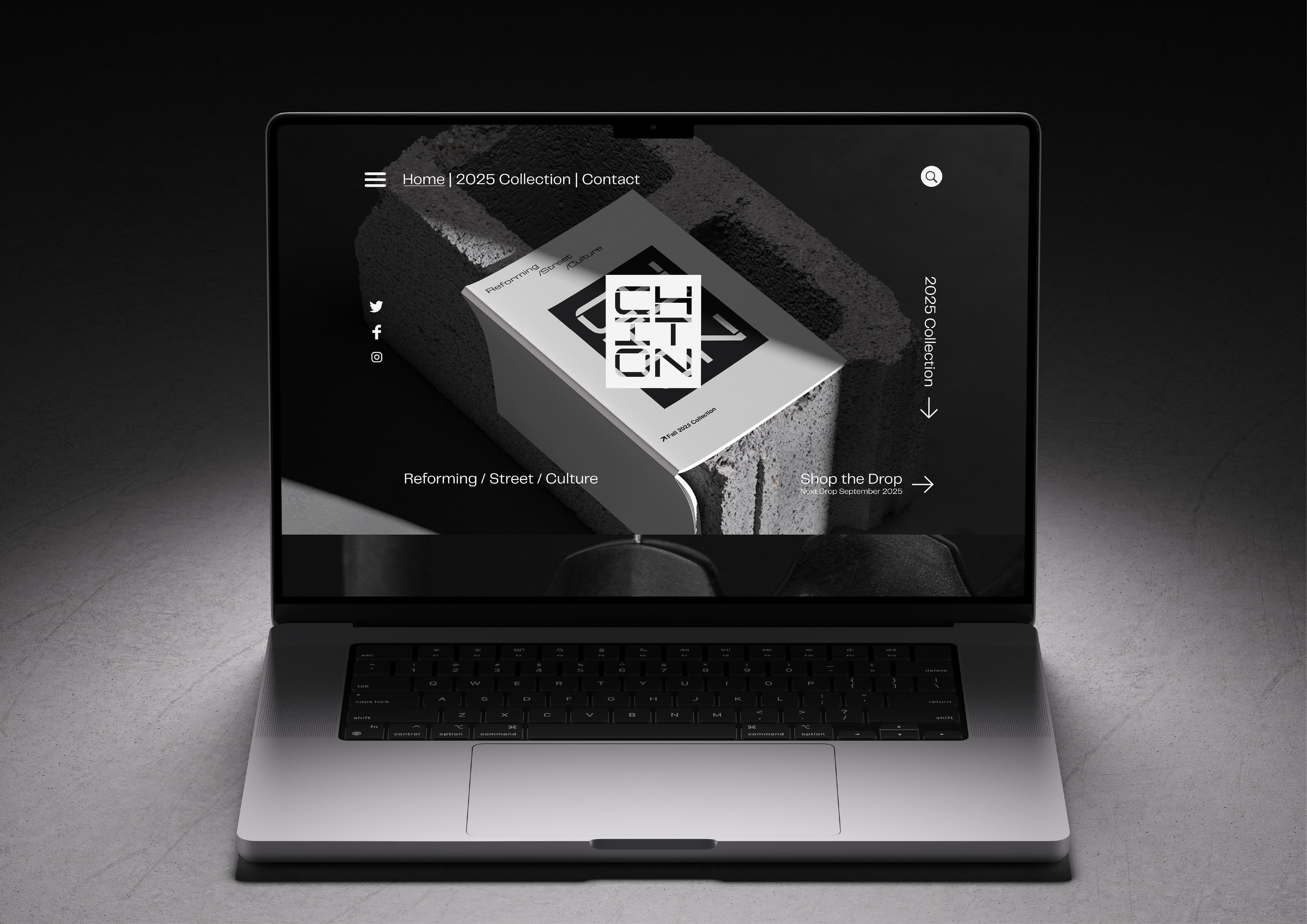 Chiton laptop mockup